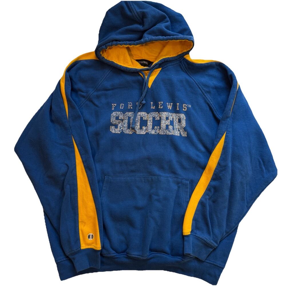 Vintage Holloway Sports Fort Lewis Soccer Pullover Hoodie‎ Men’s XL